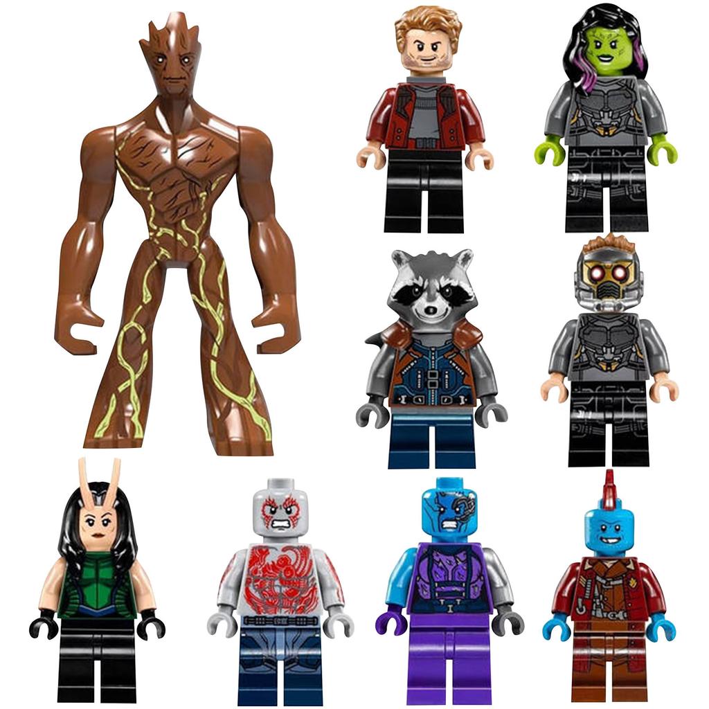 9 Pieces Guardians Of The Character Building Toys, Collectible 1.77-4.3 Inch Birthday Gift, Great For Kids And Fans To Display Toys