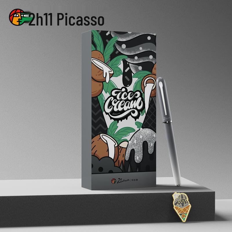 Ручка Pimio Picasso Jewel 610: Мультяшная ручка-подпись "Мороженое" - Милый подарочный набор для детей-учеников