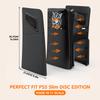 Faceplate for PS-5 SLim Disc Edition Cover with Cooling Vents For Sony PS-5 Slim Dustproof Protective Plates Spray-paint Black