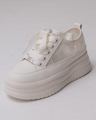 Кроссовки на платформе Allsy 195000 36 белые кожа