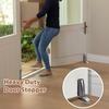 1Pc Non-Punch Door Stopper Automatic Floor Floor DoorStop Furniture Fittings Black Grey Stopper For Door Windproof