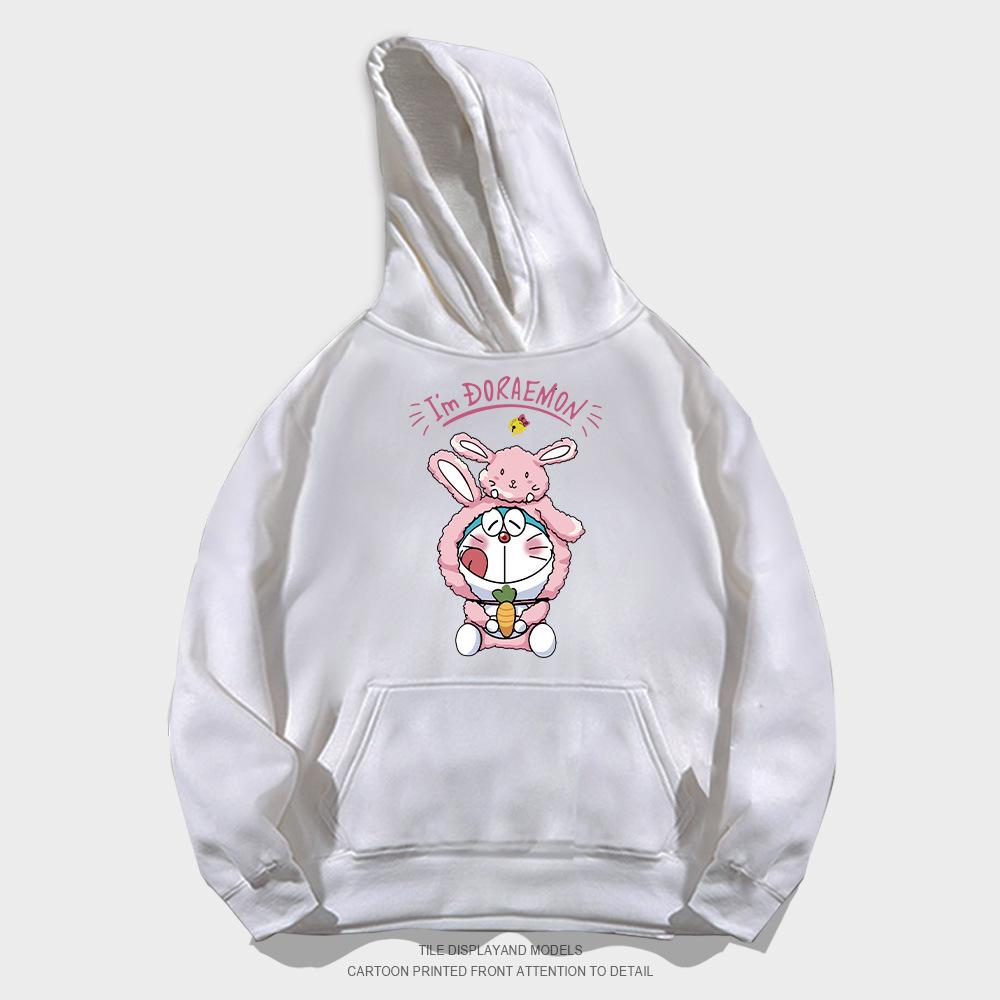 Cartoon anime hooded sweater men's and women's trendy brand loose casual teen student jacket top