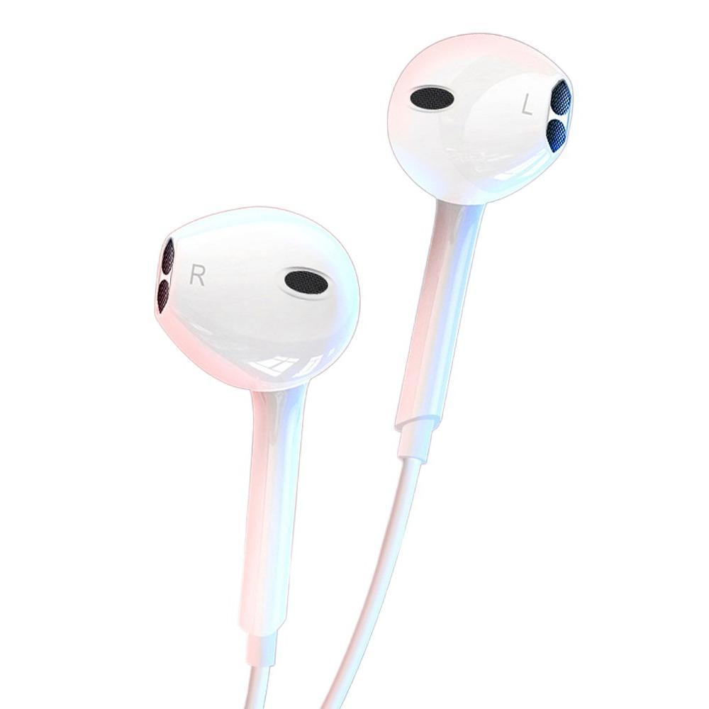 with Mic Wired Phone Earphone Round Head Mic Headphones Sport Earphones Wired Headset  Mobile Phone