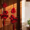 Year of The Horse Pendant 2026 Red Tassel Hanging Ornament New Year Wall Decoration Lunar Festival Door Decor