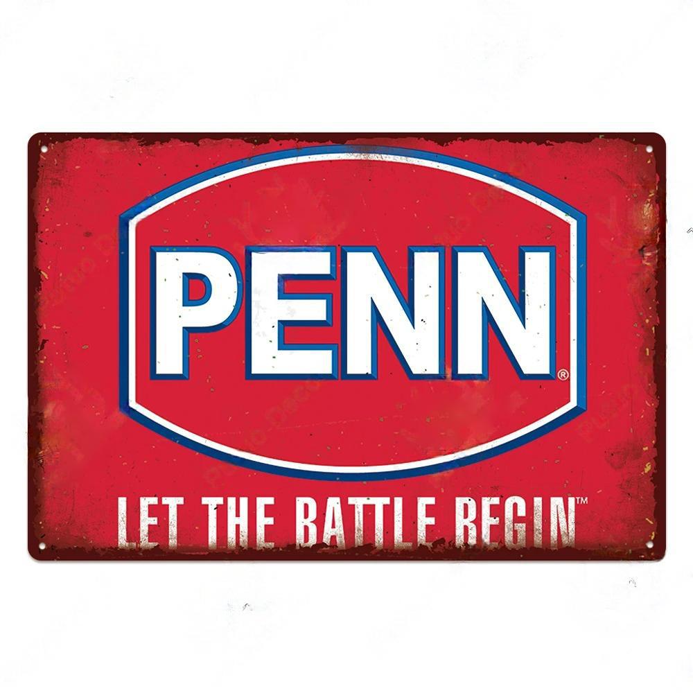 Fishing Gear Posters Vintage Metal Tin Signs Decor Retro Plaque Metal Plate Home Wall Art Room Decoration For