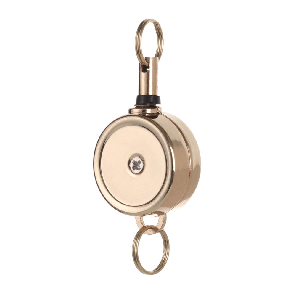 1pc Clip ID Name Card Stationery Anti-Lost Clip Retractable Key Ring Badge Holder Lanyards