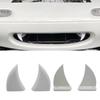 Universal Car Vampire Teeth Decor Vampire Teeth Waterproof Film Bumper Decor Install On White Devil Horns 3D Car Teeth Sticker