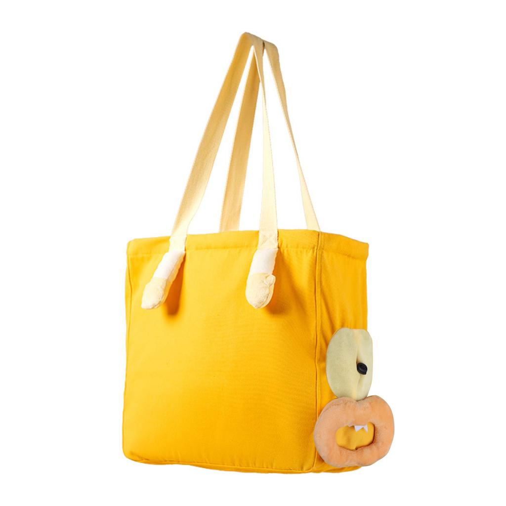 Cat-in-bag Canvas Carrier for Puppies Carry Bag Outdoor Travel Shoulder Carrier Sightseeing Tote Safe Strap