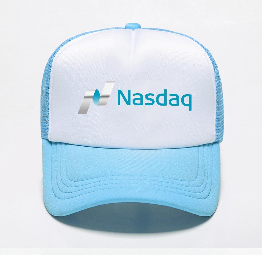 Бейсболка с принтом Nasdaq модная для улицы дышащая от солнца Snapback кепки летняя повседневная регулируемая спортивная сетчатая крутая кепка тракер