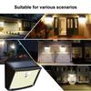 Outdoor Solar Lights 158 LED Wall Lamp Waterproof Wireless Motion Sensor Security 3 Modes Garden Fence Yard Deck Garage Lighting