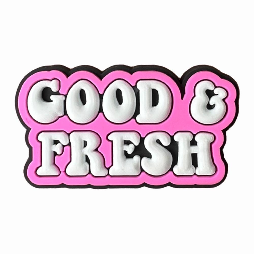 Серия фраз с буквами Мультяшные украшения для обуви-сабо: Милые ПВХ цветы и пряжки