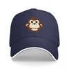 Monkey Face Logo Baseball Cap Black Adjustable Hat With Cartoon Animal Design For Unisex And Women Fashion Streetwear Accessory
