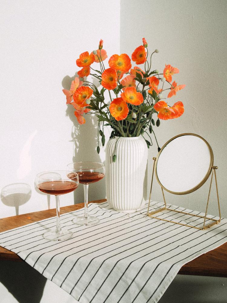 4 шт. искусственных цветов мака шелковые букеты для домашнего декора, свадьбы, украшения стола и вечеринок искусственные цветочные композиции своими руками