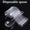 Одноразовые Ложки Пластиковые Портативные Для Еды На Вынос Домашние Ложки Для Риса Ложка Для Десерта Зачерпыватель Для Фруктов Одноразовая Посуда