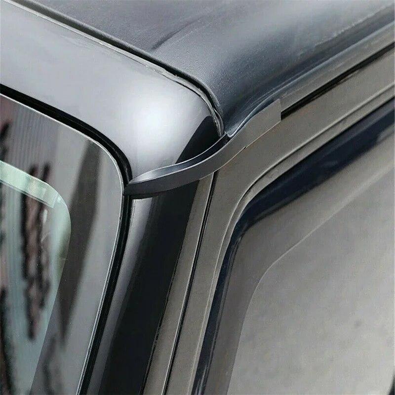 Для Jeep Wrangler JK 2007-2017 автомобильная крыша, черная вода, дождь, защита, слот, расширение желоба, Стайлинг, авто внешние аксессуары