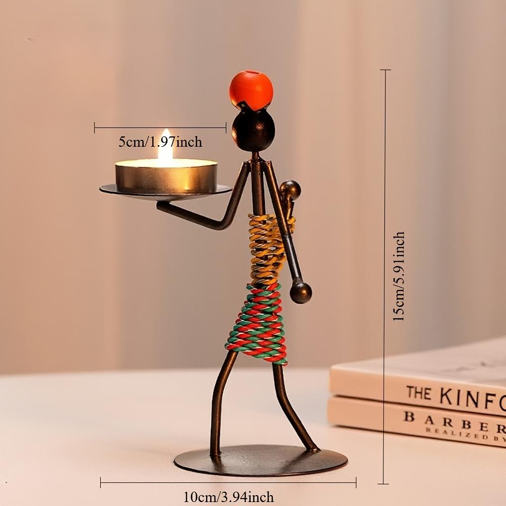 Винтажная Легкая Роскошь Настольное Украшение Подсвечник Железный Дом Романтический Ужин при Свечах Металлический Подсвечник Мелочи Аксессуары