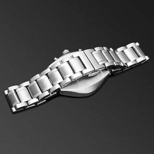 ZHUOLEI Сменный металлический ремешок из нержавеющей стали для часов Swatch 19 мм и 21 мм (Включает 3 шпильки, инструмент для снятия и коробку)