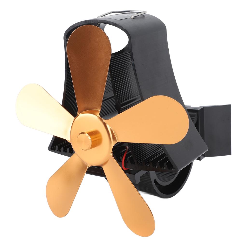 Магнитный настенный вентилятор для камина, бесшумный, 5-лопастной, вентилятор для дровяной печи, дровяной