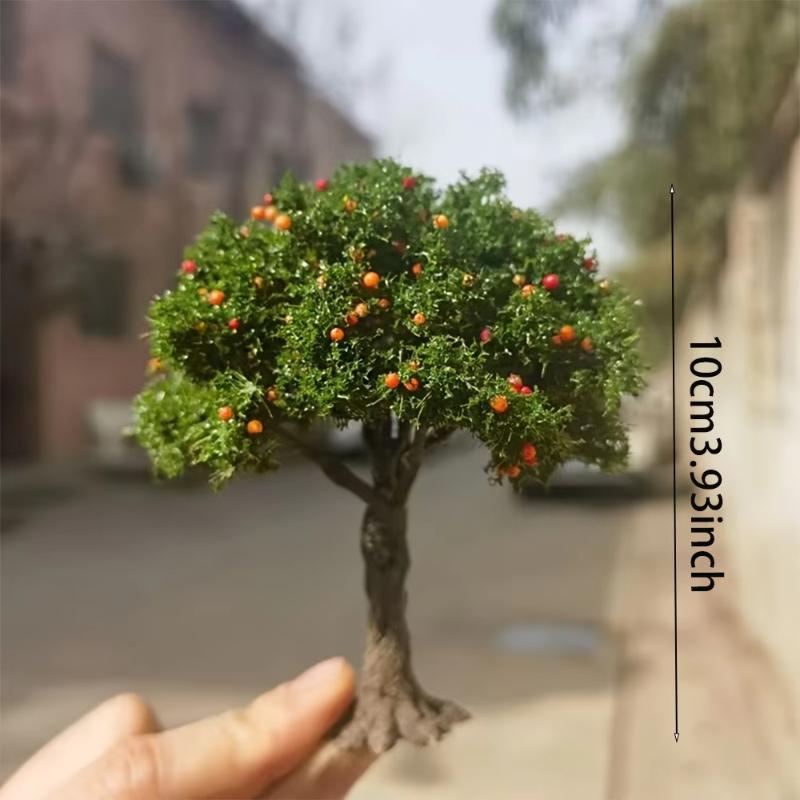 Новый 1 шт. DIY Фруктовые деревья Миниатюрный Ландшафтный Декор Миниатюрный Песочный Стол Строительная Модель Реалистичный Декор Фруктового Дерева
