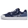 Li Ning 50/50 Ткань Нескользящие Износостойкие Низкие Кеды для Скейтборда Мужские Сине-белые AECT011-2