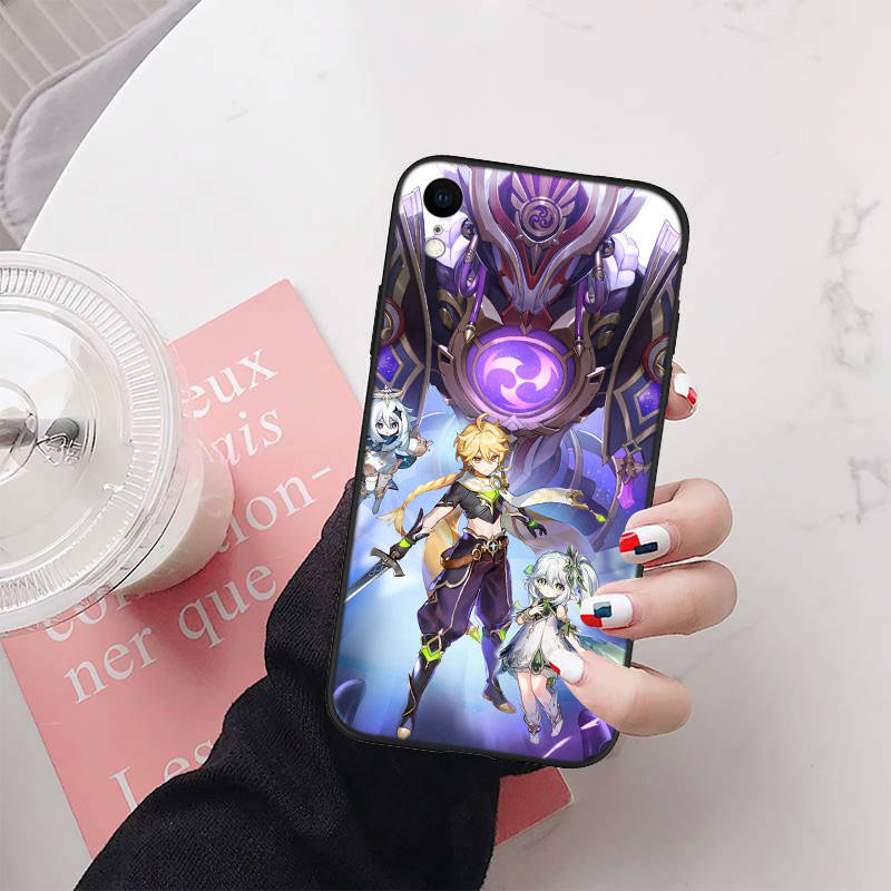 Чехол для телефона Genshin Impact для iPhone 6 6s 7 8 11 12 13 14 15 XS Pro Max XR X SE Samsung S20 S21 S22 S23 S24 FE Ultra S8 S9 S10 Plus Lite S21S S10E