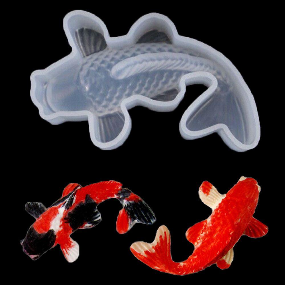 Pendant Craf Handmade Silicone Mould Resin Casting Tool Jewelry Making Koi Fish Epoxy Mold