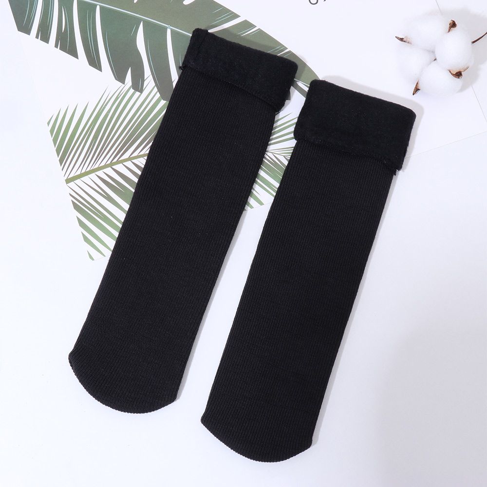 Autumn Winter Snow Boots Thicken Velvet Floor Socks Wool Cashmere Snow Socks Sleeping Warm Hosiery