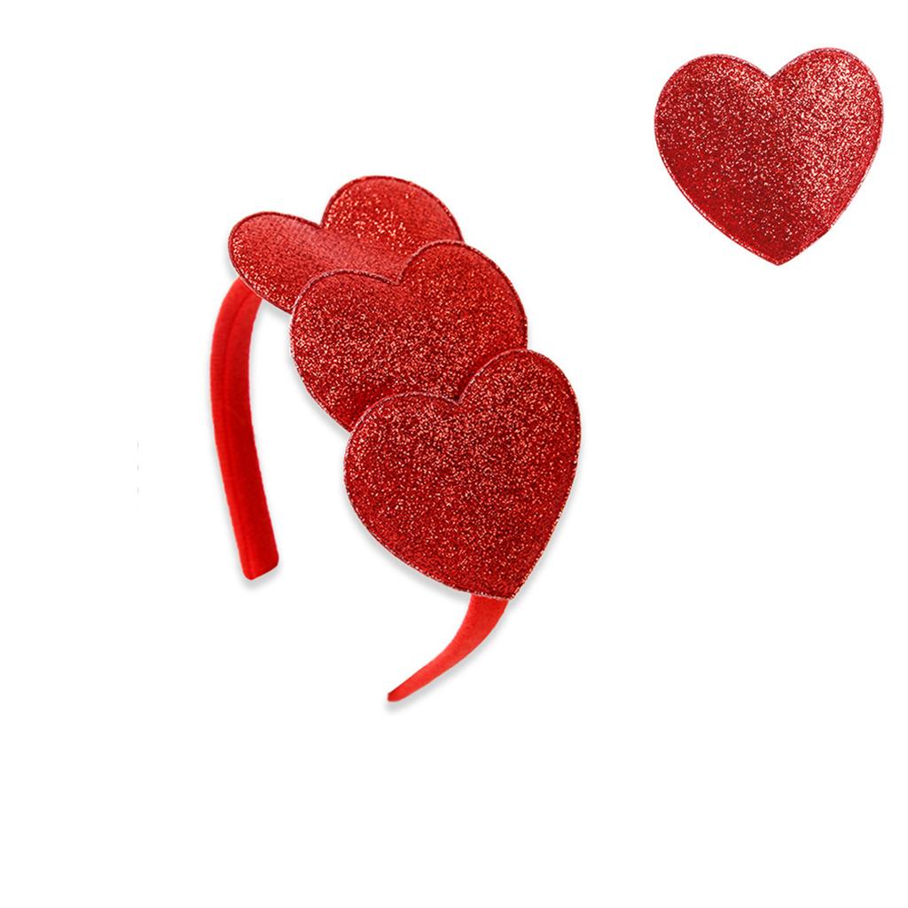 Представляем наш праздничный ободок для волос в виде красного блестящего сердца на День святого Валентина и свадьбу