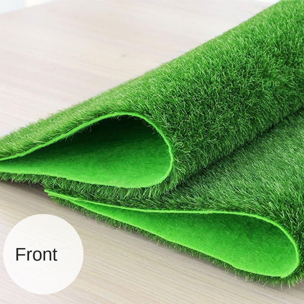 Коврик из зеленой травы Зеленый газон Искусственный дерн Прочный Имитация мха Газон
