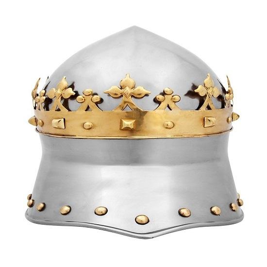 Костюм крестоносца Броня Шлем Средневековый рыцарь Тамплиер Шлем