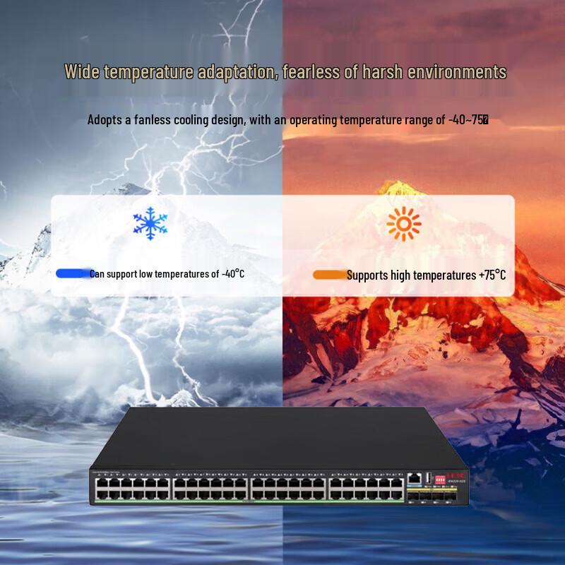 Промышленный Ethernet-коммутатор H3C IE4320-52S, монтируемый в стойку, L3
