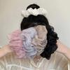 Solid Color Chiffon Scrunchies Sweet Oversized Hair Ropes Women Hair Scrunchies  Hair Accessory