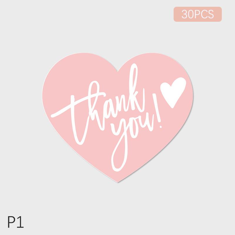 30 шт./упак. английская открытка с благодарностью в форме сердца розовые подарочные декоративные открытки