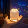 Flexible Neck Projector Lamp Dynamic Rotating Night Light Dreamy Ocean Projector  Halloween