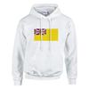 Sweat à capuche - PIXELFORMA - Drapeau de Niue - Coton-polyester - Éco-responsable - Confort doux