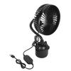 Car Fan Powerful Low Noise 3 Speeds Adjustable Portable USB Powered Fan with Gooseneck for Car Trucks RVs Bus
