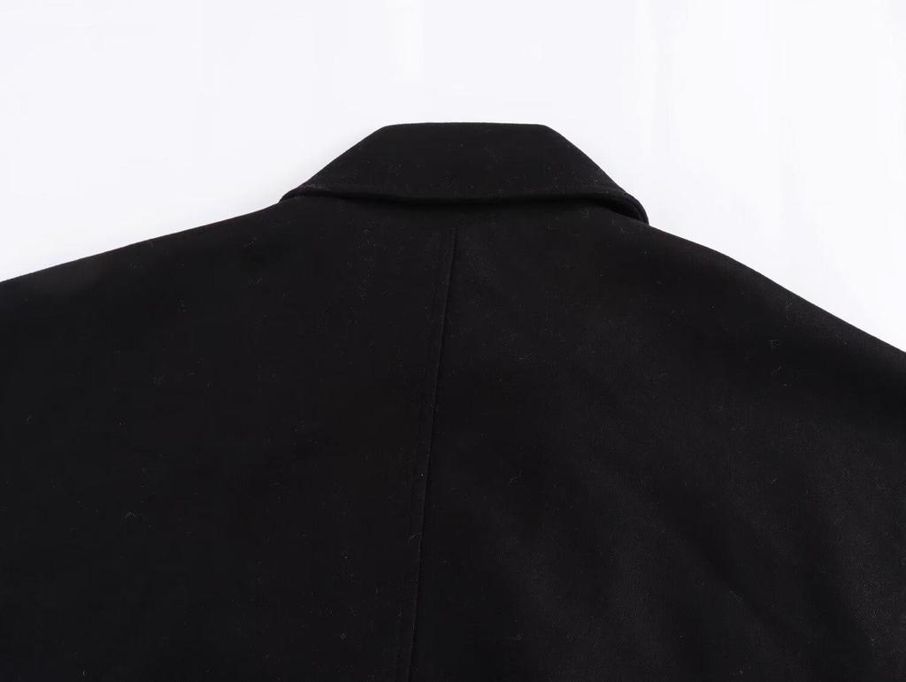 2024 Женское европейское и американское зимнее пальто с лацканами и длинными рукавами, пушистое - Удобная, свободная посадка