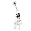 [J4126] - Белый пирсинг «Призрак»