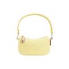 New Swinger Denim With Leather Crescent Bag, Handbag, Shoulder Bag Women's Yellow CJ939-LHPWE