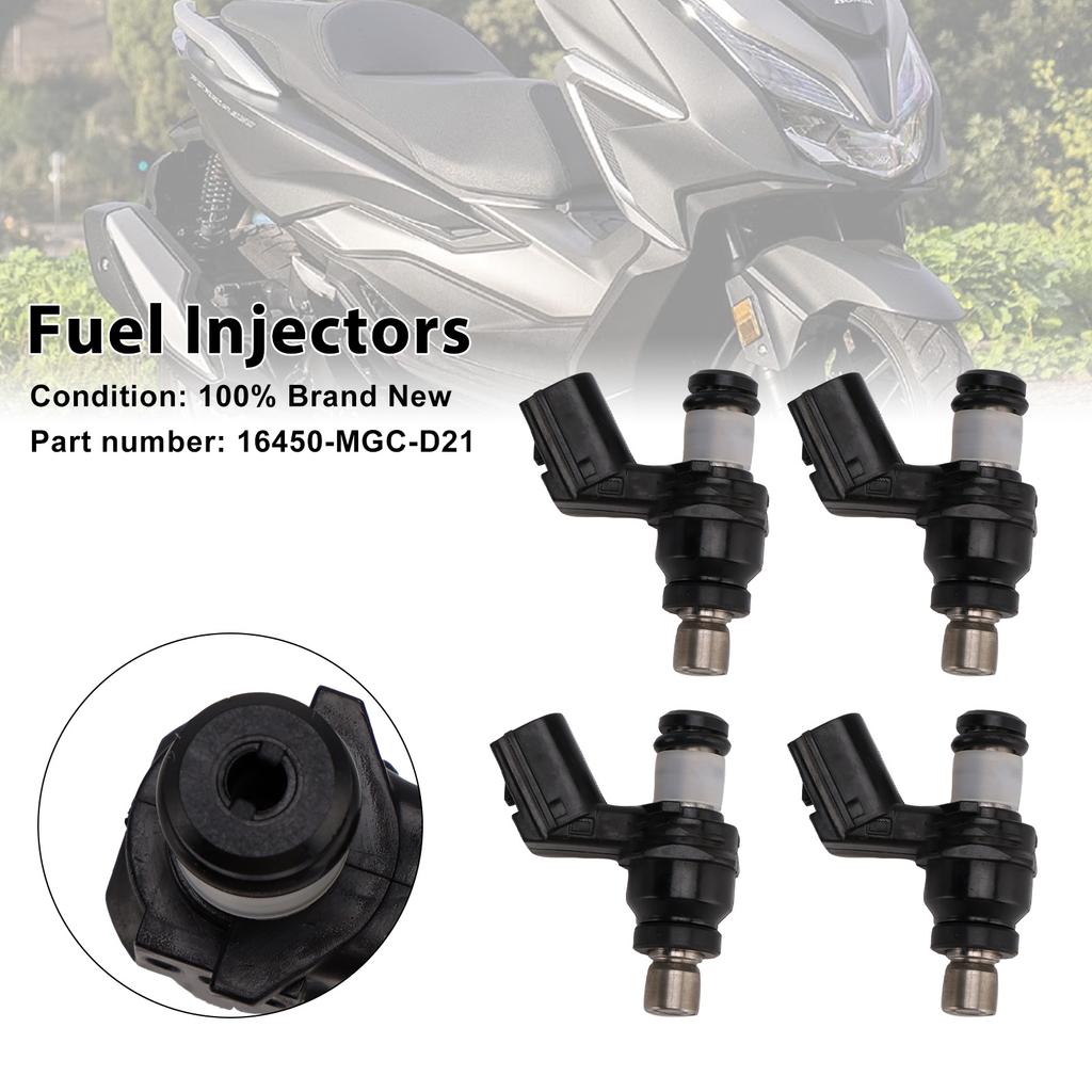 4PCS 16450-MGC-D21 Fuel Injectors For Honda CB1100 2013-2017 NSS300 Forza 300