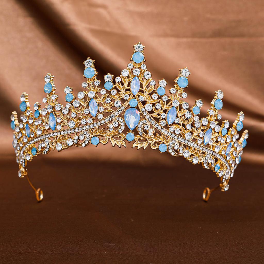 Baroque Crystal Tiaras and Crowns Headband Rhinestone Prom Diadem Crown Bridal Wedding Hair Accessories Jewelry Crown Tiara Gift
