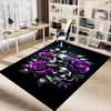 1pc skull purple Carpet, Office Rug Outdoor Mat Home Decor Area Carpet Festival