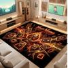 Skull Gothic Theme Soft Crystal Velvet Rug Custom Name & Text Print Non Slip Floor Rug for Bedroom Living Room