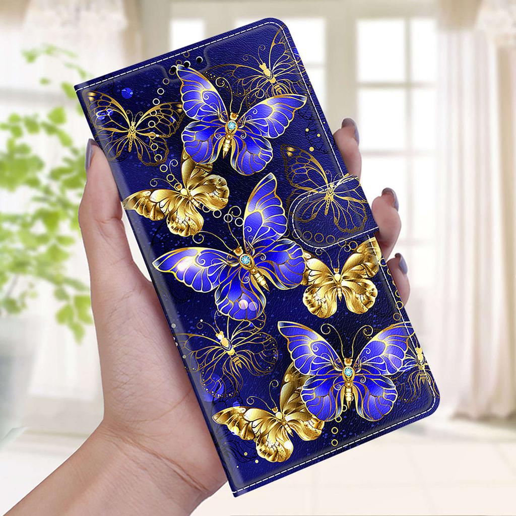 Роскошный окрашенный кожаный чехол-кошелек из искусственной кожи в стиле книги для Motorola Moto G85/G75/G55/G35/G24 Power/G15/G05/G84/G54 Power/G34/G24/Edge 40/G14