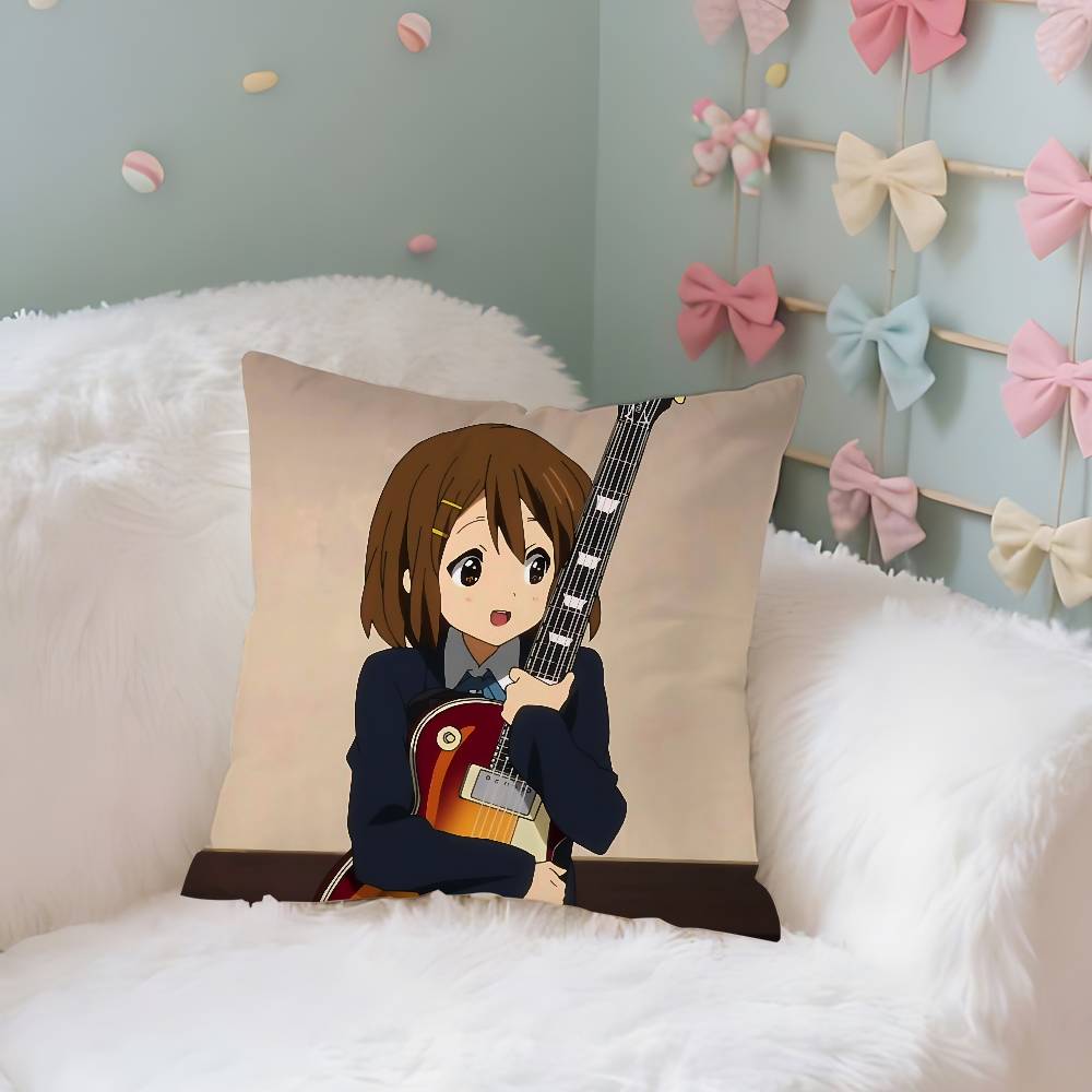 Yyui Hirasawa Kawaii Throw Pillow Covers Pattern Cushion Cover Suitable For Sofa Bedroom Car Pillow Cover