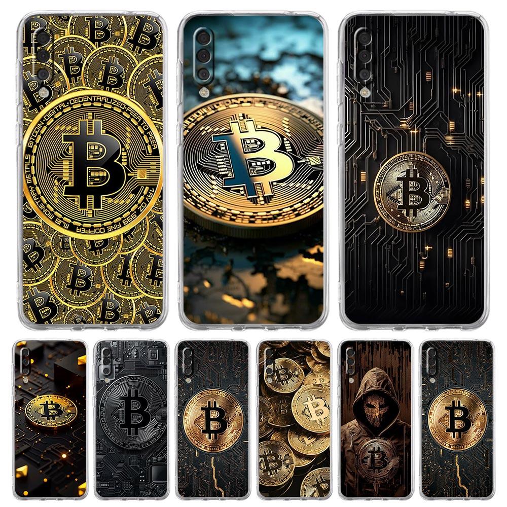 Phone Case For Samsung A56 A36 A26 A16 A14 A12 A22 A32 5G A34 A42 A52 A54 A50 A70 A40 A20E A20S A04S A06 Cover Luxury Bitcoin B