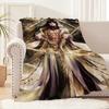 love and deepspace Zayne God of Annihilation Flannel warm soft plush blanket for sofa living room hogar bedroom travel gift home