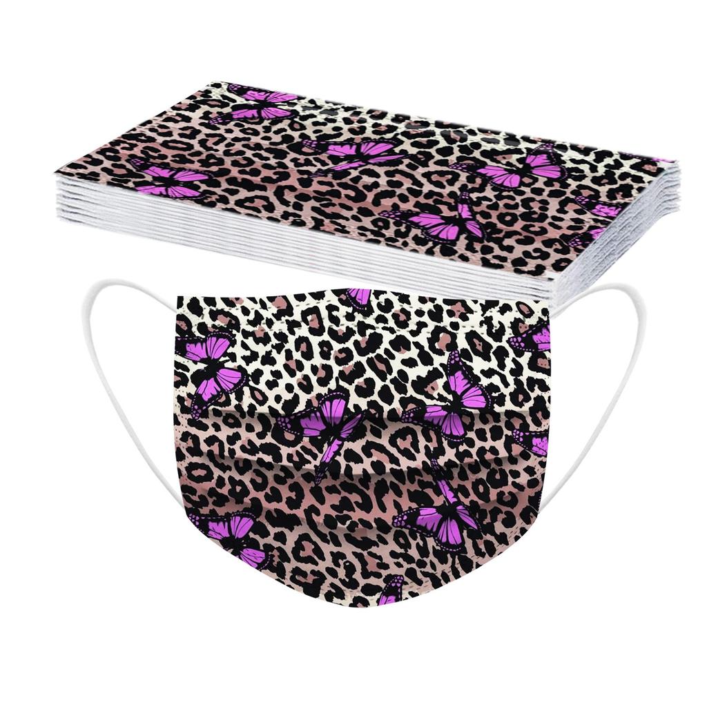 10PCS Adult's Mask Paisley Print Disposable Face Mask Industrial 3Ply Ear Loop