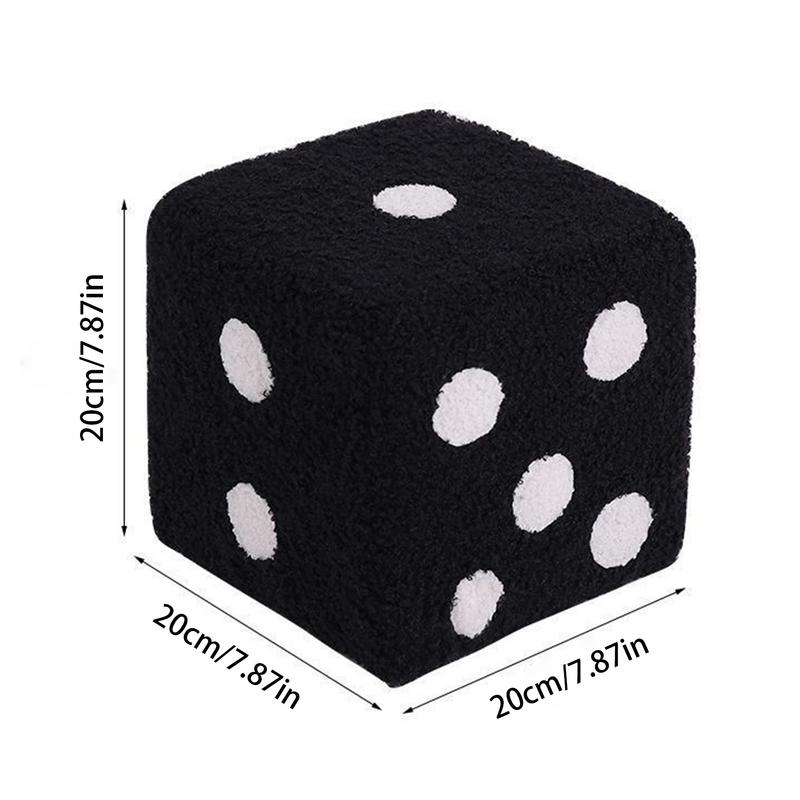 Dice Stool Chair Entrance Foot Stool For Door 7.87x7.87x7.87Inch Small Soft Chair Removable And Washable Cube Entrance Decor