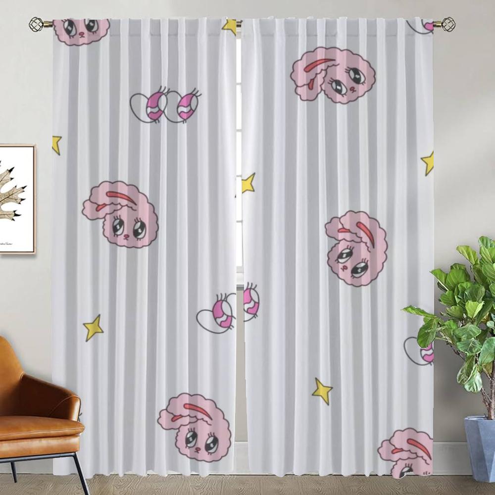 Blackout Kitchen Curtains Child Room EstherBunnyS Curtains for Bedroom Window Curtain Partition Halloween Decoration Shades Home